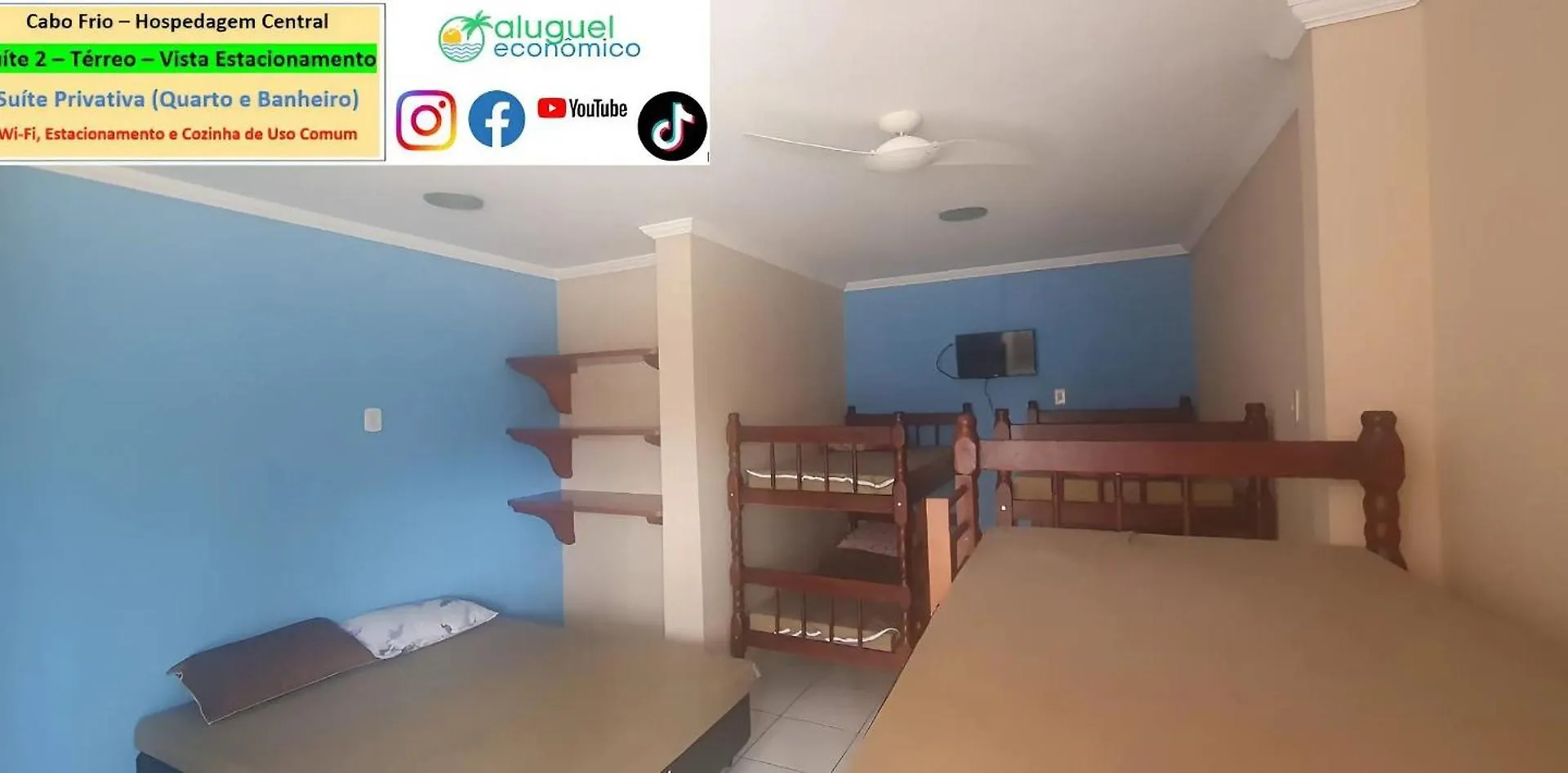 Apartamento Cabo Frio - Hospedagem Central - Aluguel Economico Brasil