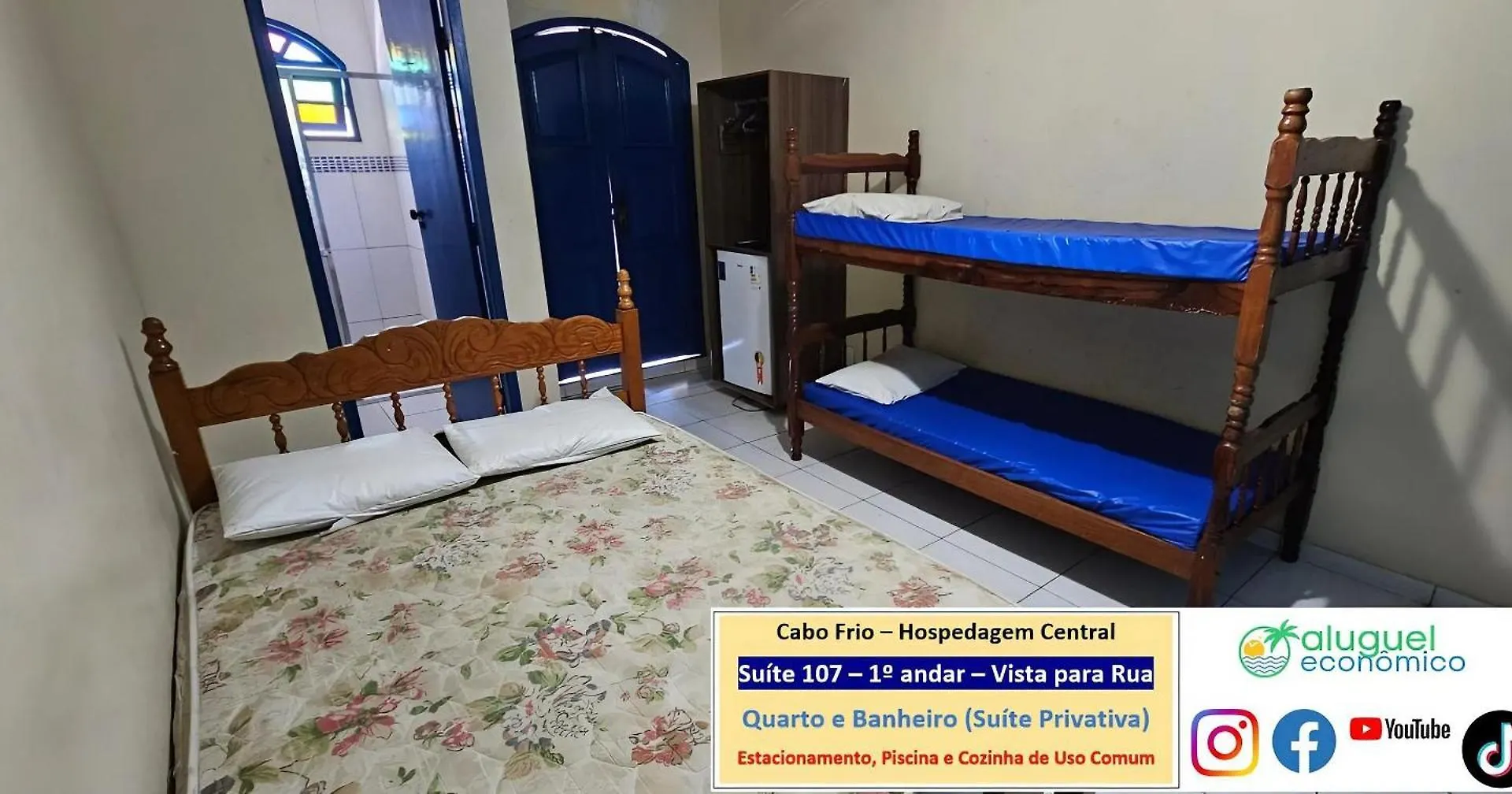 Cabo Frio - Hospedagem Central - Aluguel Economico Brasil
