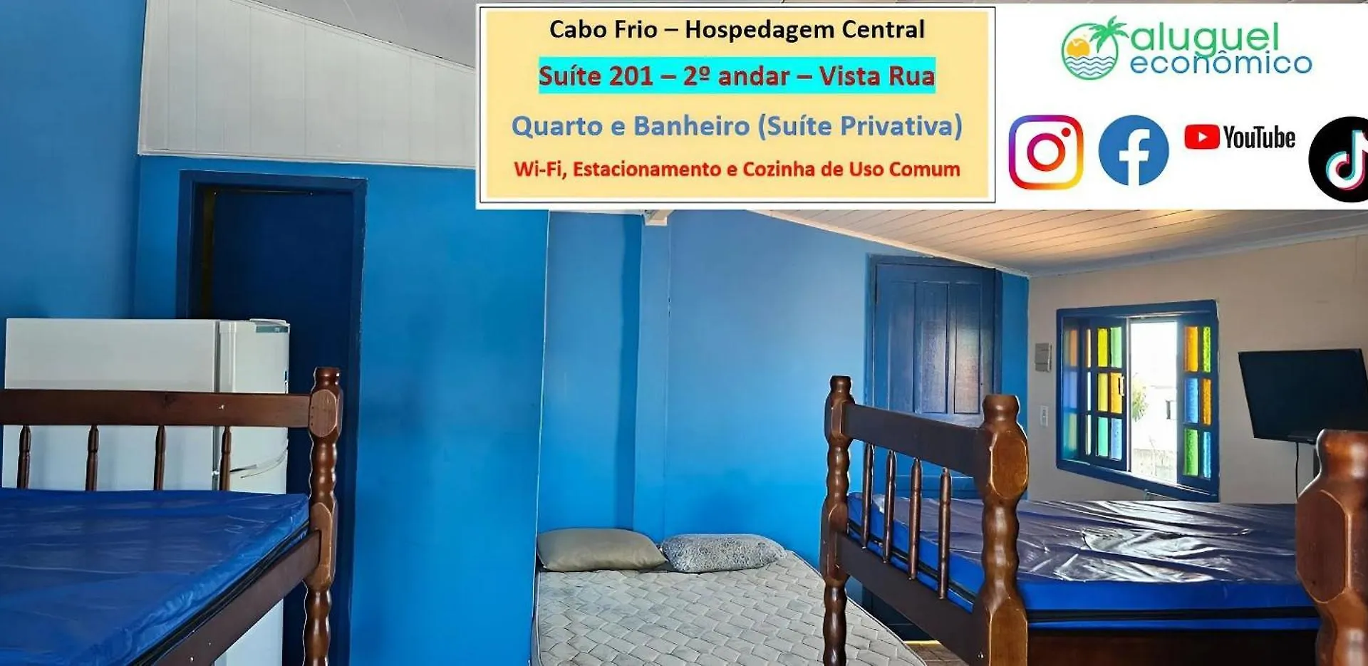 Cabo Frio - Hospedagem Central - Aluguel Economico Brasil