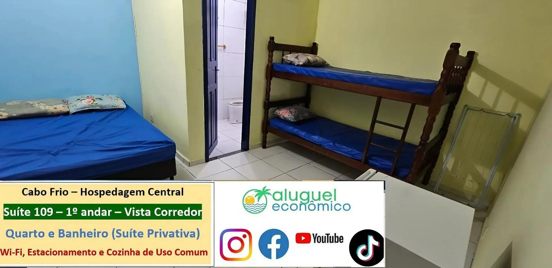 Cabo Frio - Hospedagem Central - Aluguel Economico Apartamento Cabo Frio